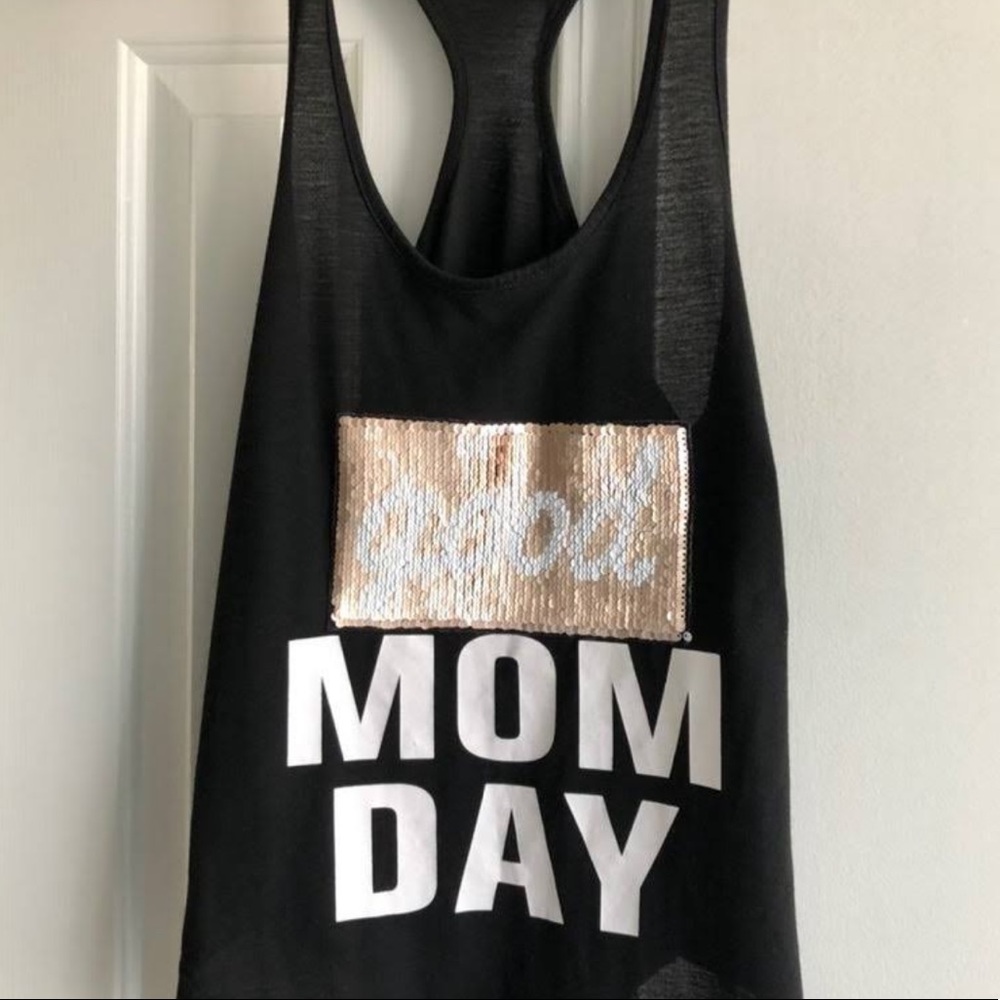 🖤HP🖤 Size Medium Black Bad/Good Mom Day Tank Top - Picture 3 of 4